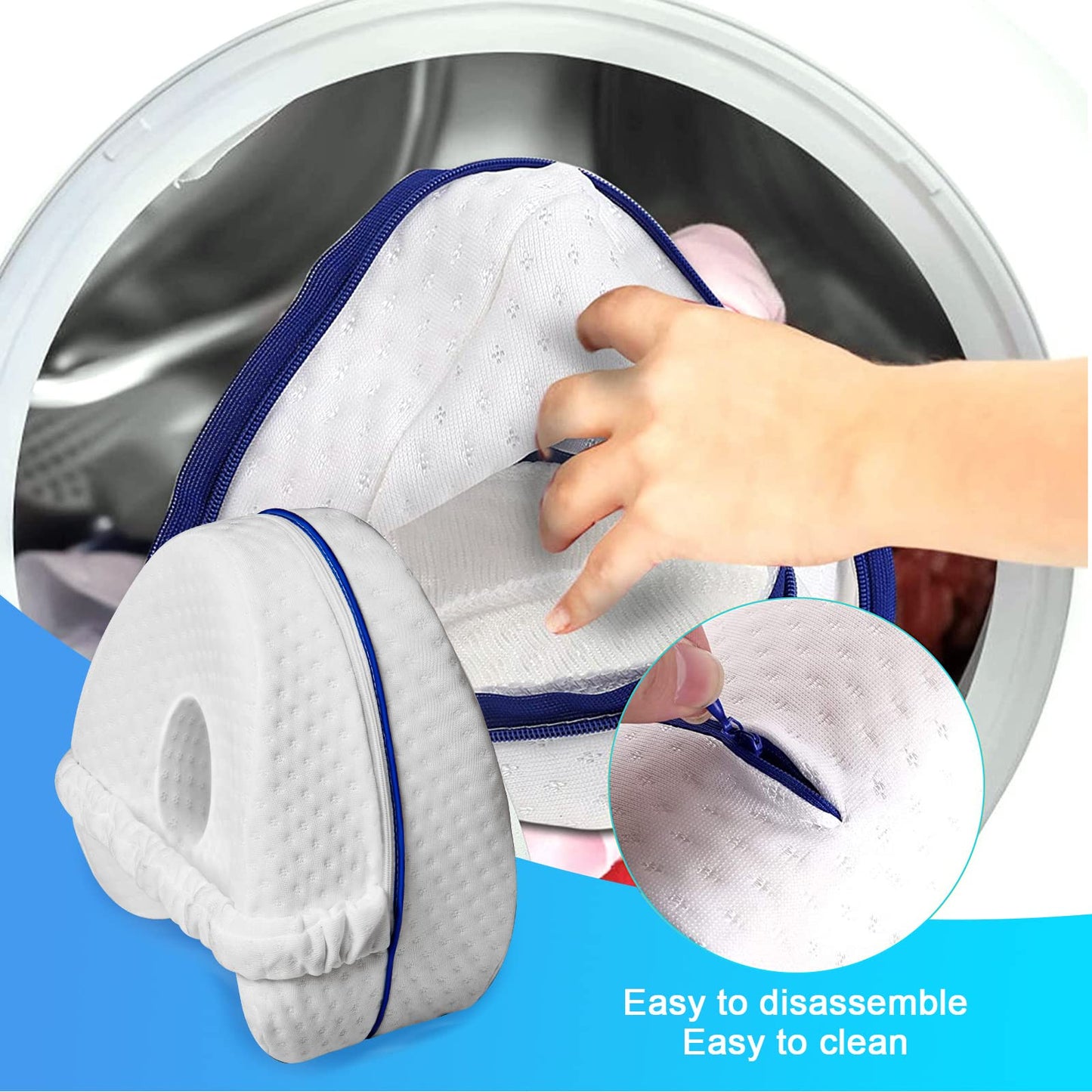 Almohada Ortopédica para Piernas Rodillas Cadera Espalda Ciática Articulaciones