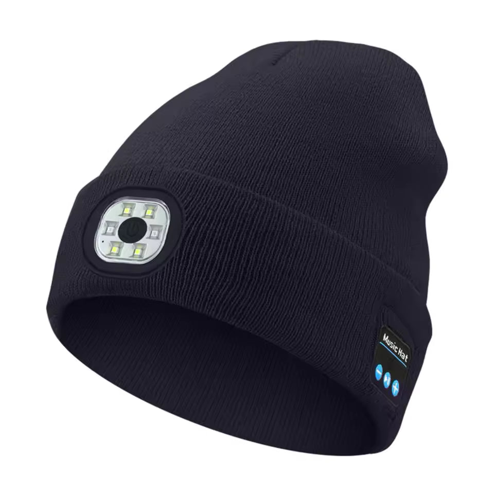 Gorro Bluetooth con Luz LED y auriculares inalámbricos